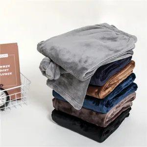 Новые зимние фланелевые Мужские штаны для сна, утепленные теплые тренировочные брюки, мужские Пижамные штаны, удобные слаксы, пижамы, повседневные брюки для пар