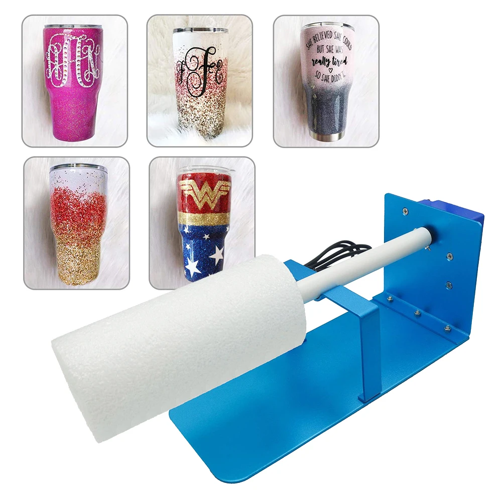 

Cup Tunner for DIY Glitter Crafts Tumbler Turner Machine with 2 Ways Rotation Slient Motor for DIY Gitter Expoy Crafts Tumbler