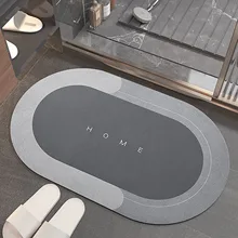 Tapis de bain en mousse à mémoire de forme, antidérapant, absorbant, Super doux, confortable, velours, séchage rapide, résistant à la saleté, pour salle de bain  (4)