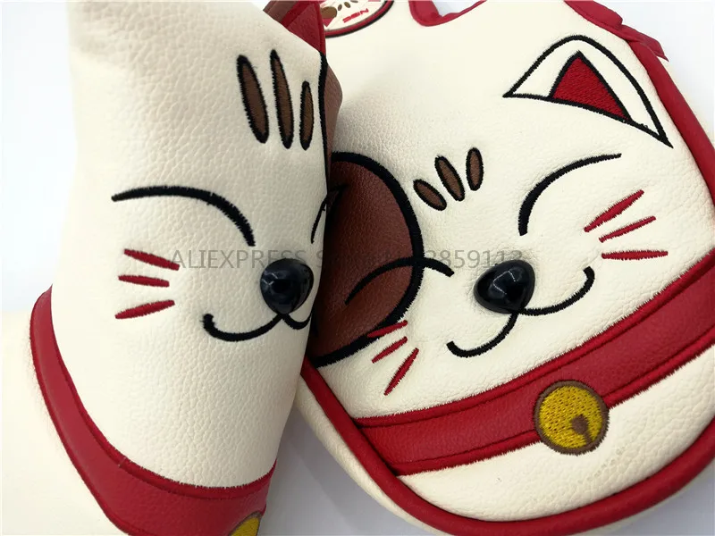 Новинка чехол для головы счастливого кота клюшки гольфа с магнитной застежкой из