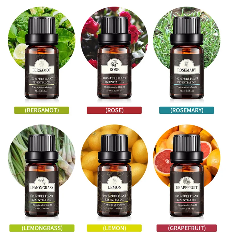 Essential Oil For Air Humidifier Aromatherapy Diffuser Car Freshener Perfume Aroma Purifier Room Fragrance 10ML | Бытовая техника