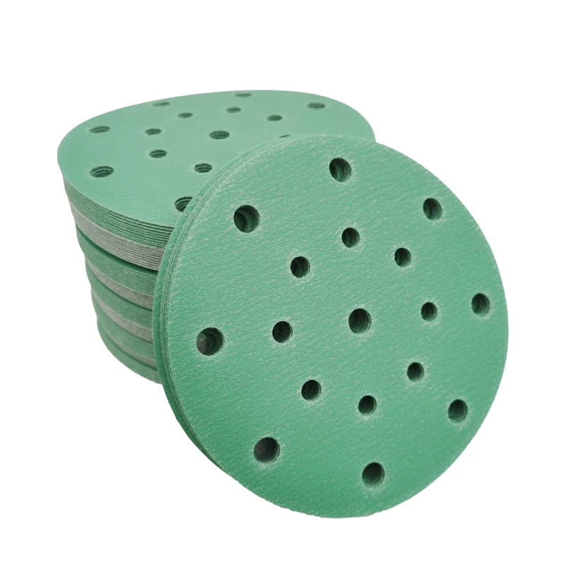 

10pcs 6 "17 Hole Dry Sanding Paper Auto Putty Sanding Disc FESTOOL Polisher Disc Flocking Adhesive Disc