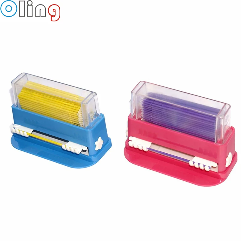

1PC Dental Micro Brush Holder Micro Applicator Dispenser Disposable Dental Applicator Stick Holder Push Design Free Ship SL416