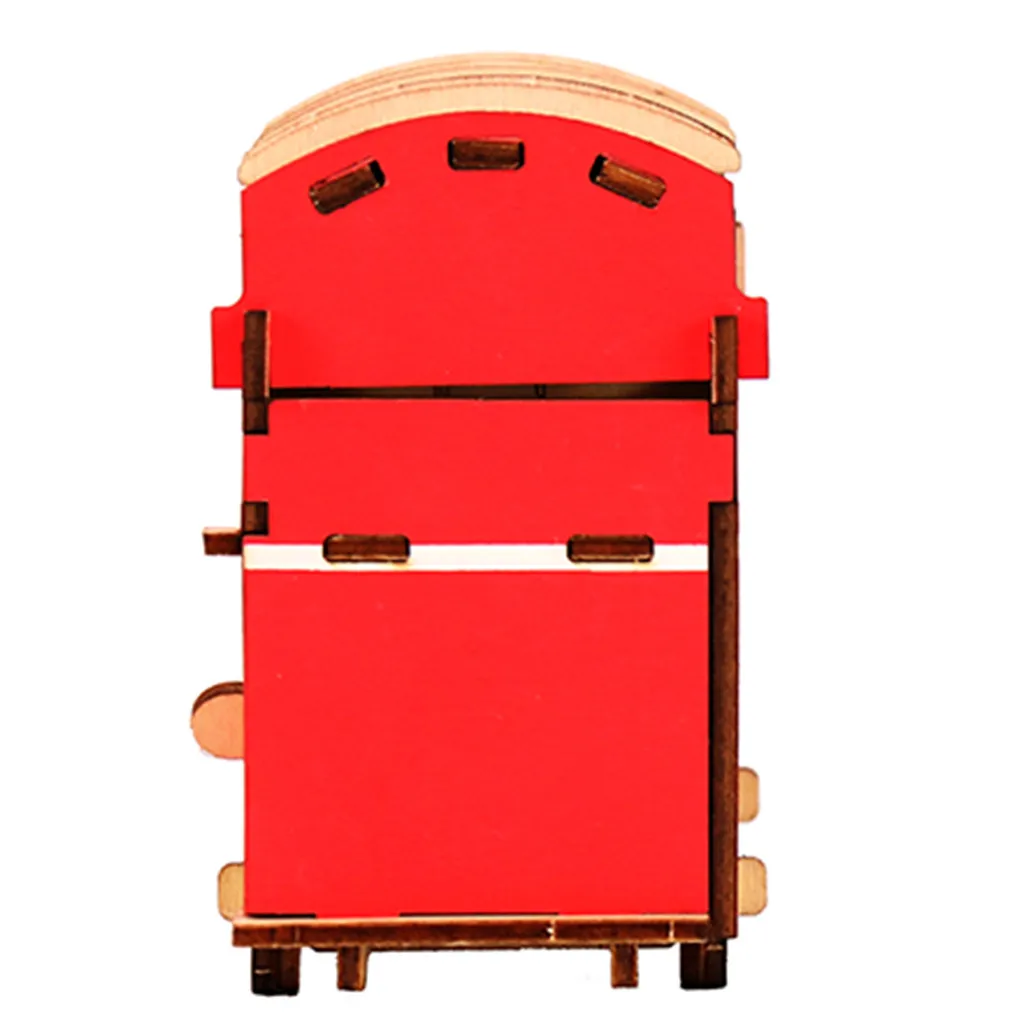 3D модель автобуса головоломки DIY ручной работы деревянные для сборки