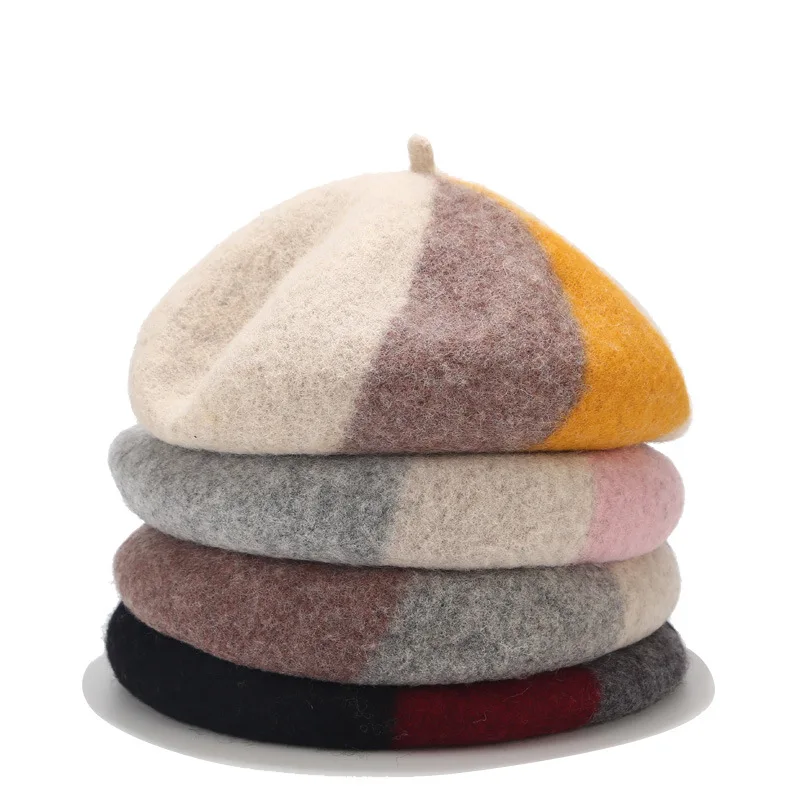 Новая коллекция осень/зима шерстяной фетровый берет M &amp D сращивающийся нежного