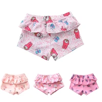 baby girls floral print swimwear ruffle swim trunk for kids children swimming pool short toddler swimsuit beachwear