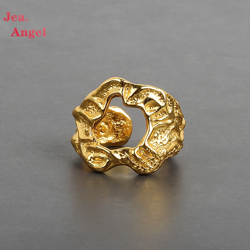 

Массивное Открытое кольцо Jea.Angel из серебра 925 пробы для женщин и мужчин, ручная работа, модные украшения, аксессуары для пар