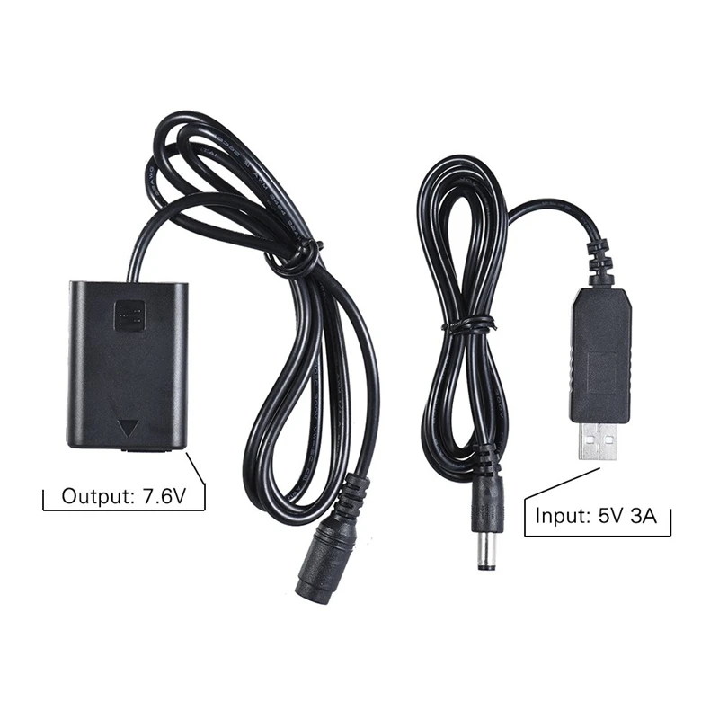 Np-Fw50 аккумулятор + 5 В 3A Usb Кабель-адаптер питания с разъемом для замены Ac-Pw20 Sony