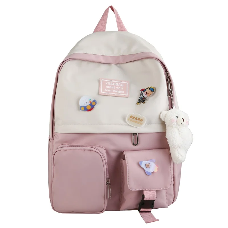 

School Bag Female Korean High School Students Junior High School Harajuku Cute Large Capacity Ins Girl Backpack