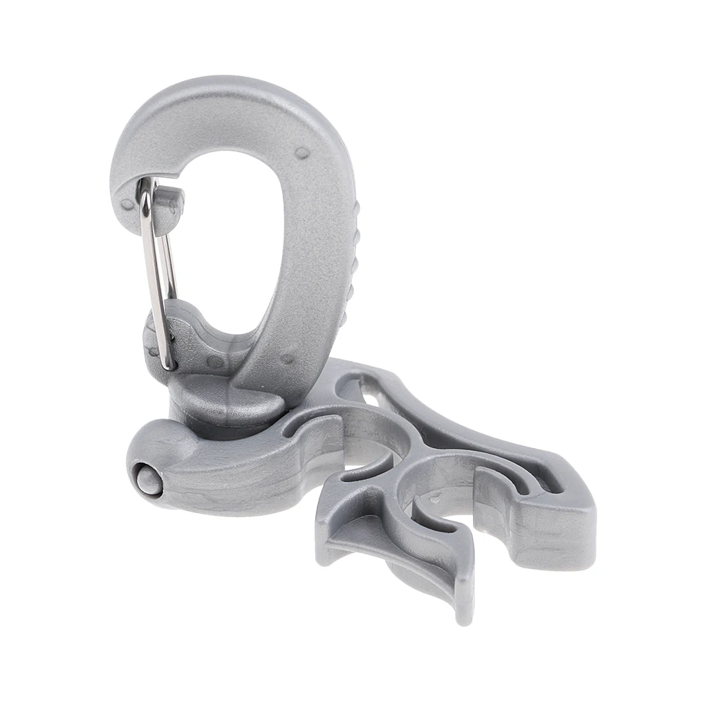 Дайвинг дайвер пластиковый двойной 2 BCD держатель шланга Фиксатор с защелкой клип