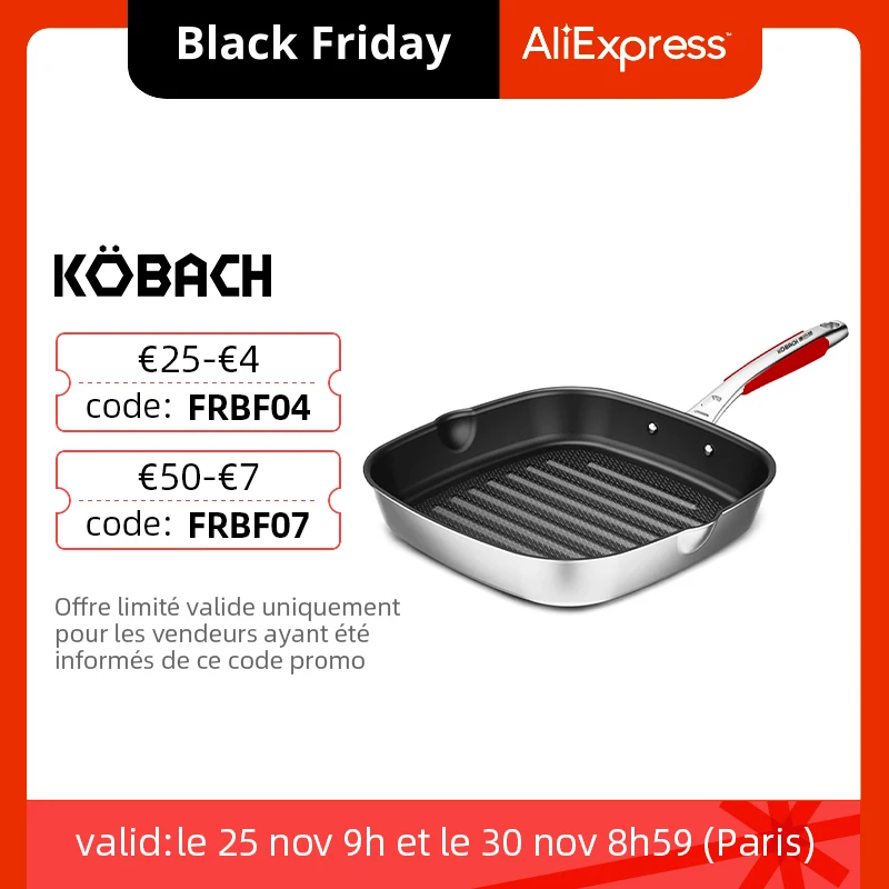 

KOBACH steak frying pan 28cm nonstick pan 316L stainless steel honeycomb pan kitchen steak frying pan stainless steel skillet