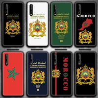 morocco flag passport phone case for huawei p20 p30 p40 lite e pro mate 40 30 20 pro p smart 2020