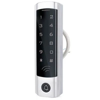 metal contact waterproof access control card swipe password access control integrated machine backlit buttons