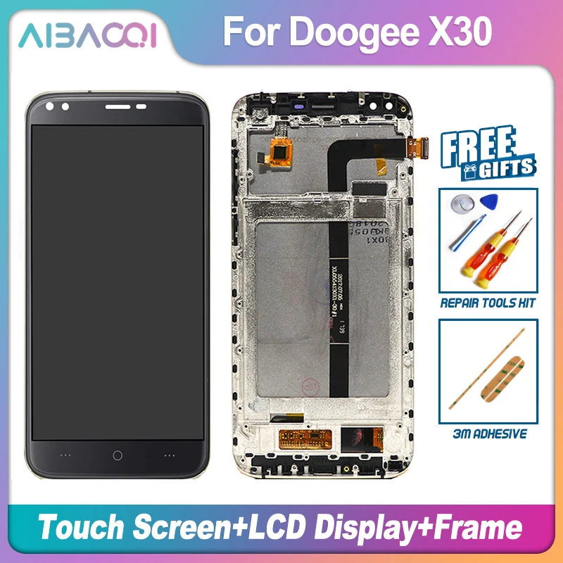 AiBaoQi Новый сенсорный экран ЖК дисплей рамка для телефона Doogee X3/X5 Max/X5S/X5 Pro/X5/X9