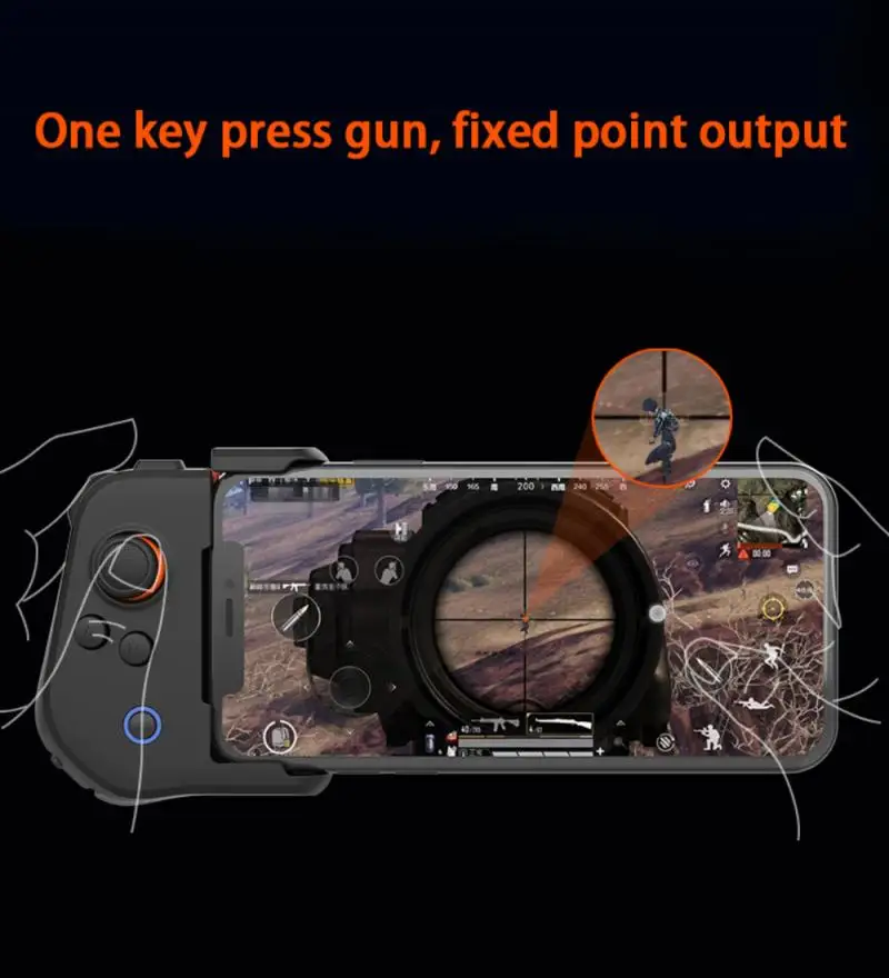Mobile Game Joystick Stretchable Games Controller Trigger Bluetooth-compatible Wireless Gamepad For PUBG Android | Электроника
