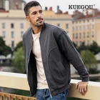 KUEGOU 2022 Весенняя черная куртка для мужчин, пальто в стиле хип-хоп, Японская уличная одежда, винтажная Мужская Корейская куртка-бомбер, бейсбольная Университетская одежда 8831