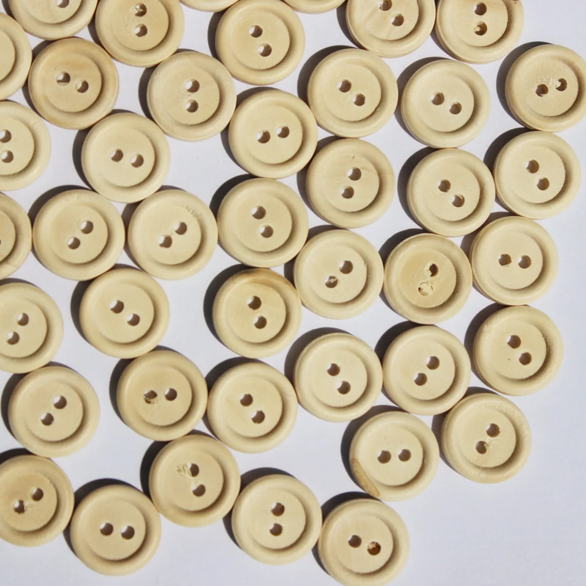 50 шт. высококачественные деревянные пуговицы с простым рисунком 2 отверстия для