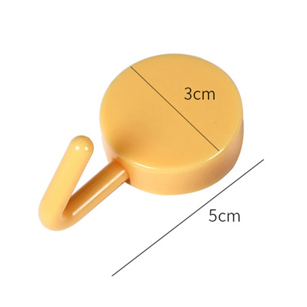 

10Pcs Nordic Style Solid Color Free Punching Door Traceless Nail Small Hook Clothes Hook Mounted Wall Hook Wall Hooks