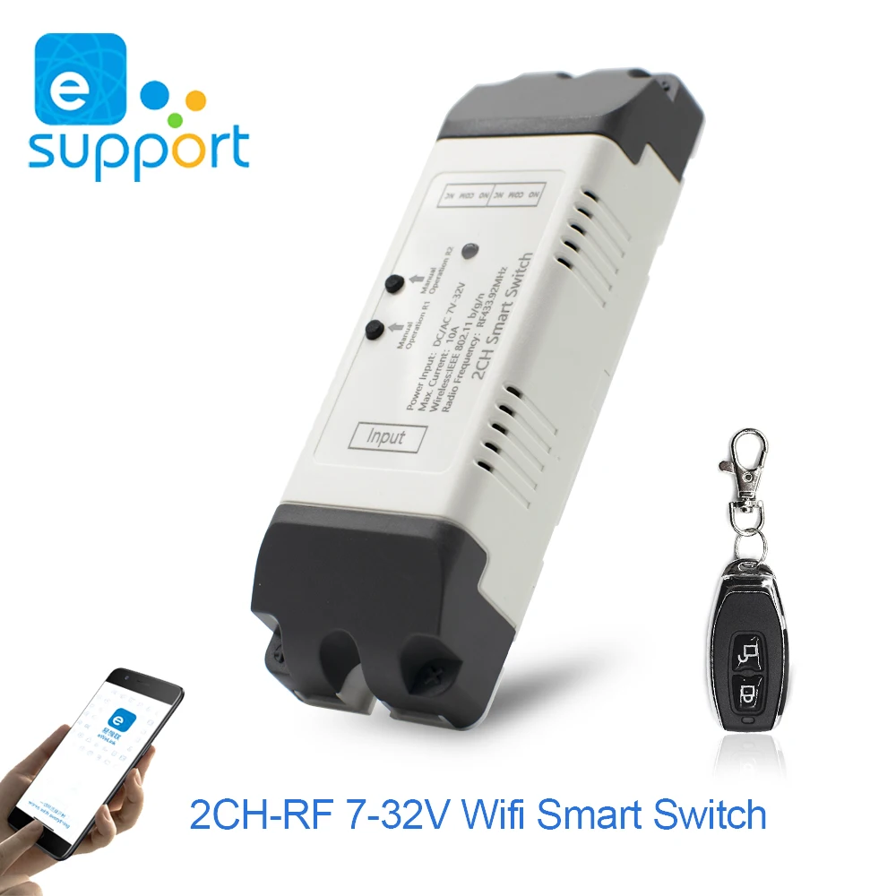 

12V 220V Wi-Fi реле 4 канала Беспроводной Wi-Fi модуль реле дистанционного Управление переключатель приложение Управление переключатель 7-32 в пост д...