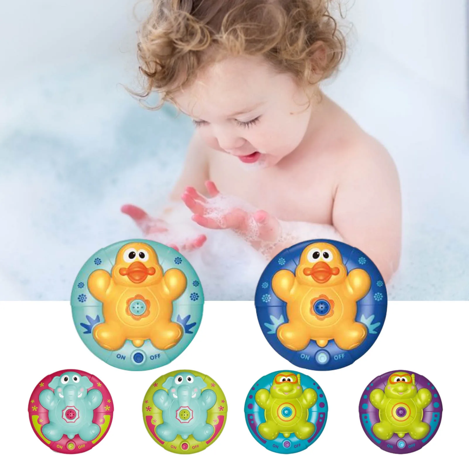 

Baby Bath Toys Duck Elephant Tortoies Rotating Water Spray Animal Toy Bathtub Shower Floating Toys Kids Children Brithday Gift