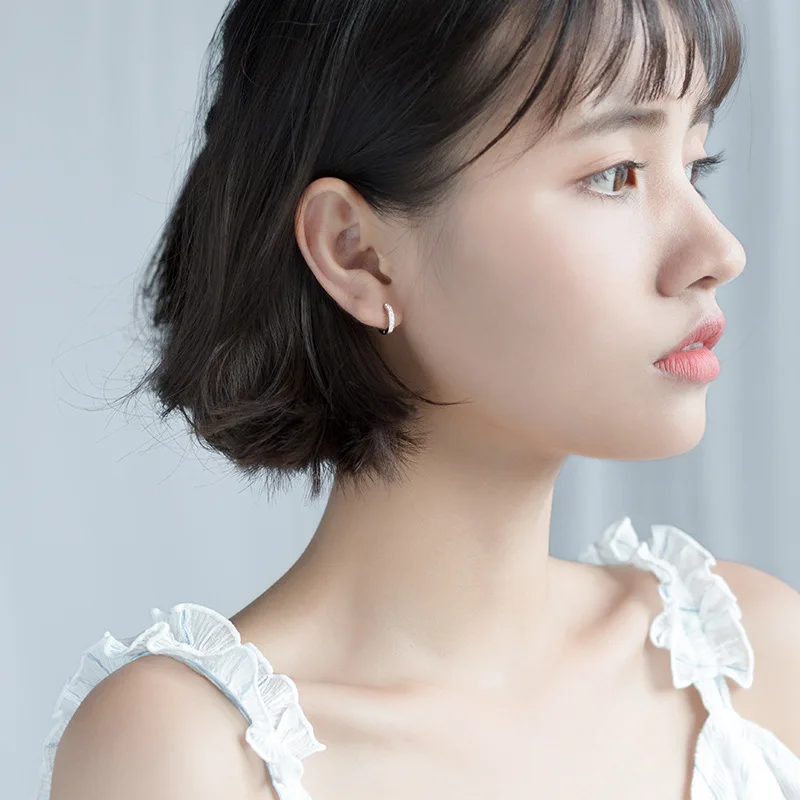 Женские серьги кольца Trustdavis готические геометрические из 100% стерлингового