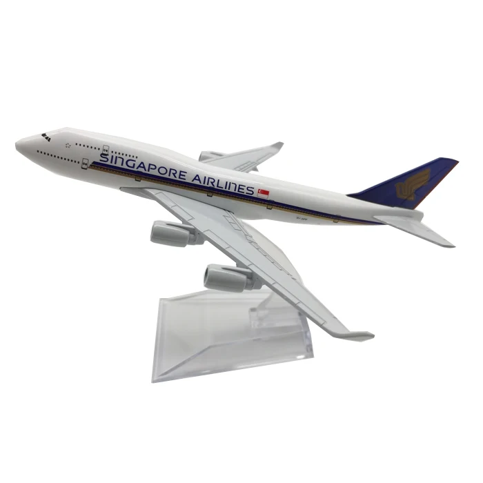 

16cm Air Singapore Airlines Boeing 747 B747 Plane Model Alloy Metal Diecast Model Airplane Aircraft Airways Kids Gift