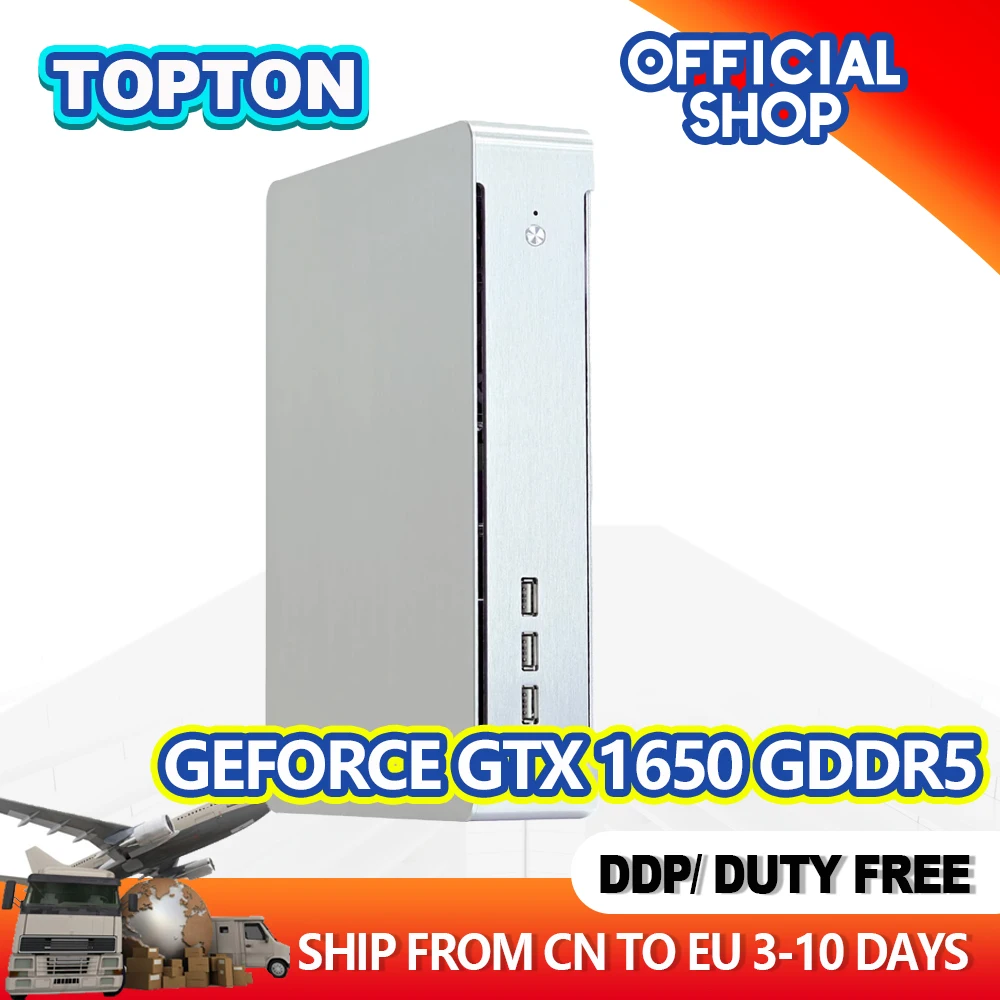 Дешевый игровой настольный мини ПК Intel Core i7 i5 Xeon D-1581 MSI NVIDIA GTX 1650 Windows 10 Pro компьютер