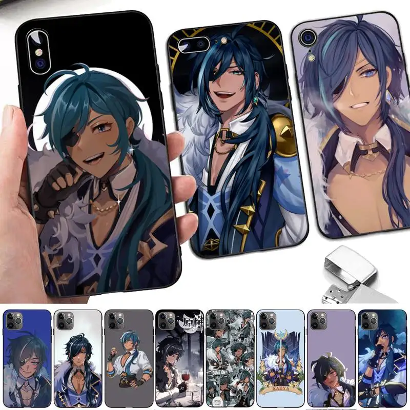 

Genshin Impact Kaeya Phone Case for iphone 13 11 12 pro XS MAX 8 7 6 6S Plus X 5S SE 2020 XR case