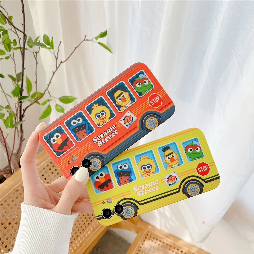 Милый мультяшный чехол Elmo с изображением печенья Улица Сезам для iPhone 7 8 Plus 12 11 Pro X