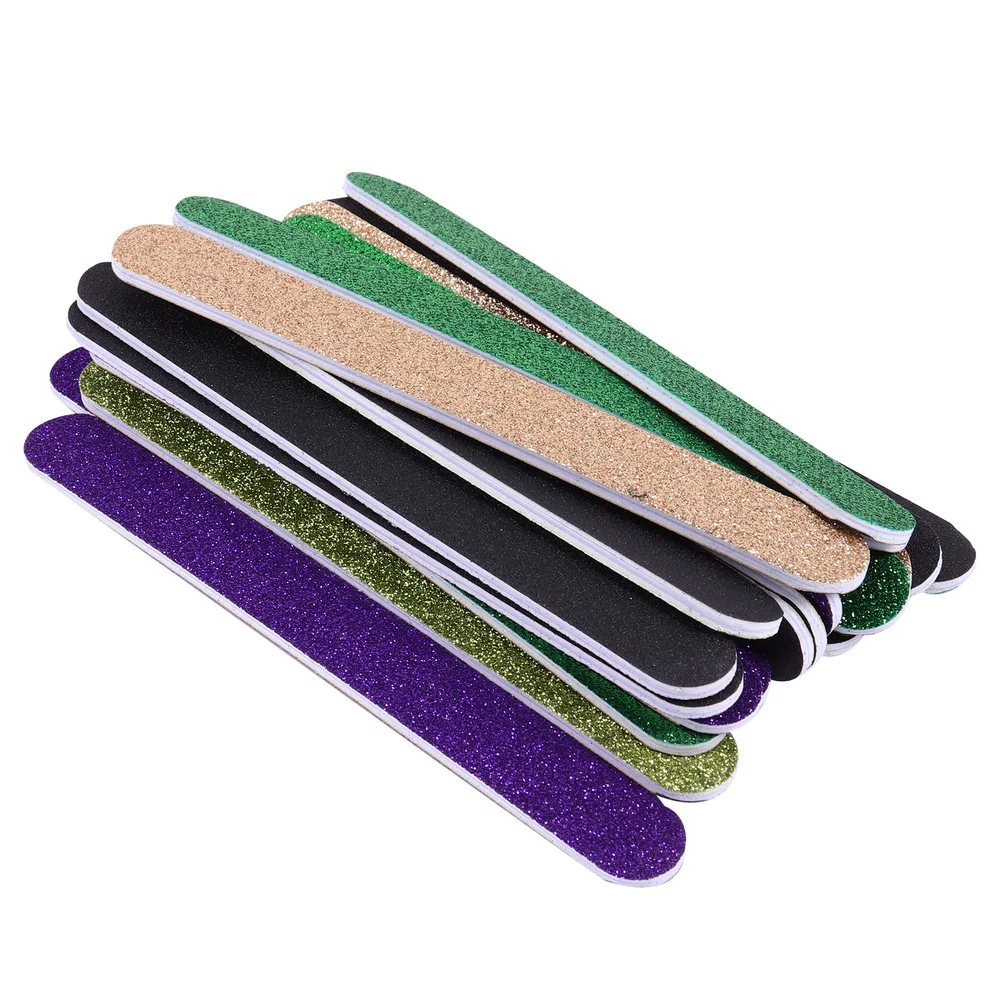 

20Pcs Natural and Acrylic Nails Emery Board Nail File Manicure Pedicure Tools