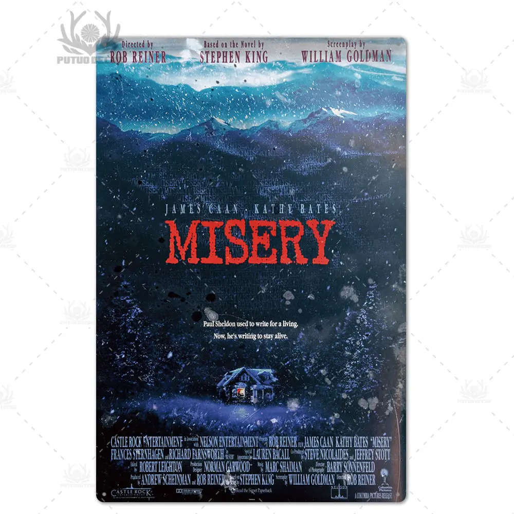 TH4173 Фильм ужасов металлический плакат доска Металл Винтаж фильм триллер металлический оловянный знак Настенный декор для бара паба клуба человек пещера - Цвет: TH4173