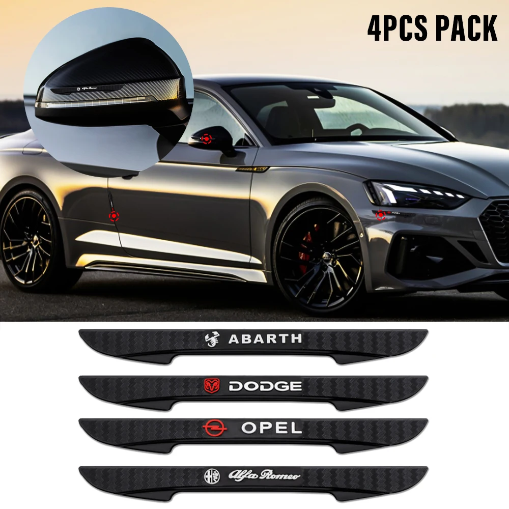 

4PCS New Styling Car Door Side Anti-collision Strip Stickers Decal For Hyundai Mitsubishi SKODA NISSAN Toyota Citroen Ford Lexus