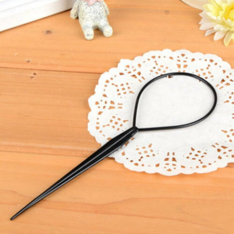 4 шт. модный конский хвостик создатель пластик петли Популярные Инструменты для