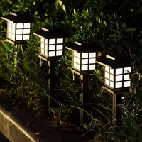 12 4pcs solar led path lamp outdoor waterproof solar light for garden landscape garden terrace lane aisle lighting