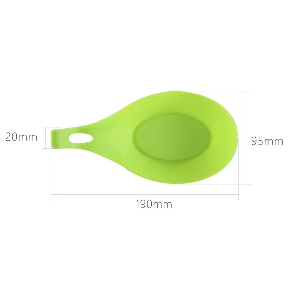 

Silicone Spoon Mat Silicone Heat Resistant Placemat Tray Spoon Pad Drink Glass Coaster For Kitchen Tool Spatula Tool Spoon Mat