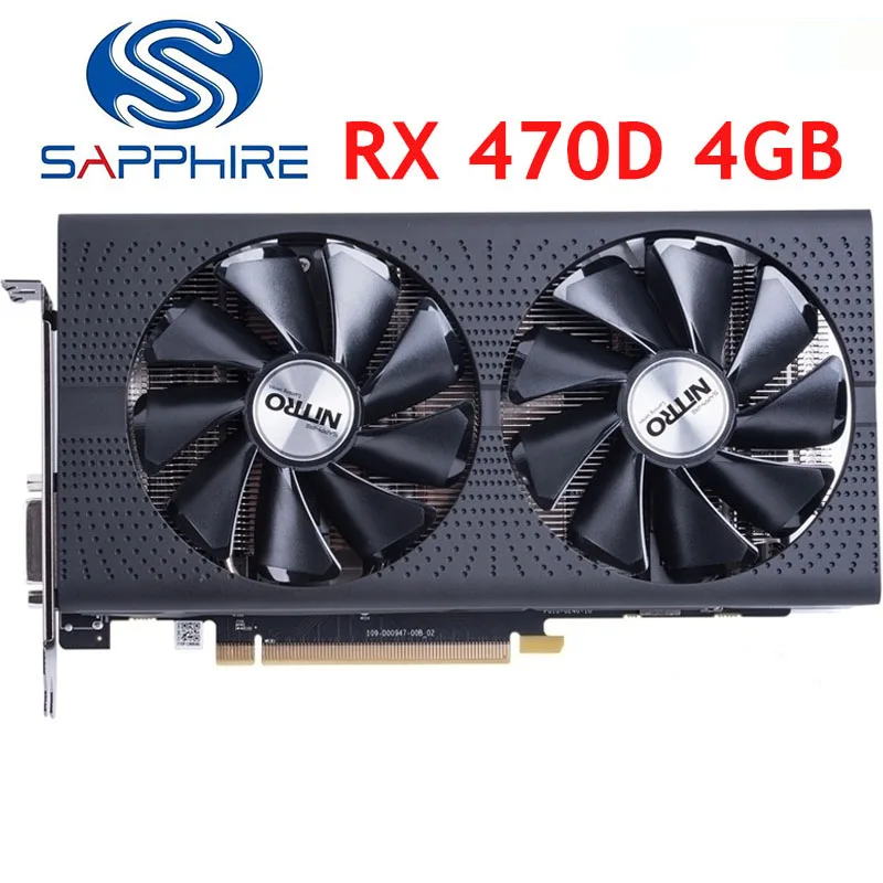 SAPPHIRE оригинальные графические карты RX470D 4 Гб 256Bit GDDR5 видеокарта для AMD RX 400 серии VGA