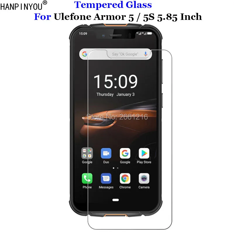 Для Ulefone Armor 5 передняя жесткая защитная пленка из закаленного стекла 9H 2.5D