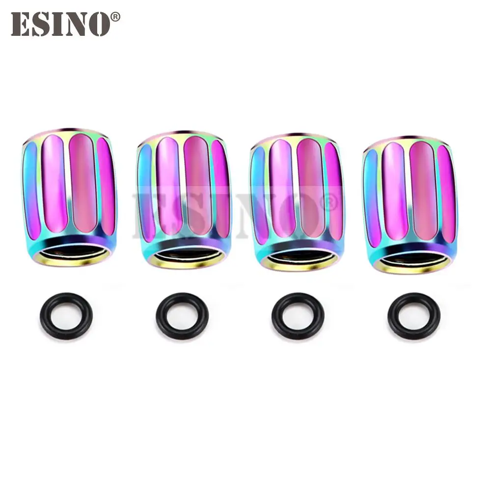 4 x Новый Красочный лазерный автомобильный Стайлинг противокражный медный колесо