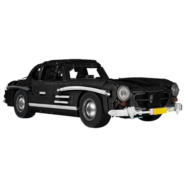 

MOC Classic Brand Racing Sports Car Speed Overlord Roadster Building Blcoks Bricks 1955 300SL Vehicle Game Toy For Children Gift