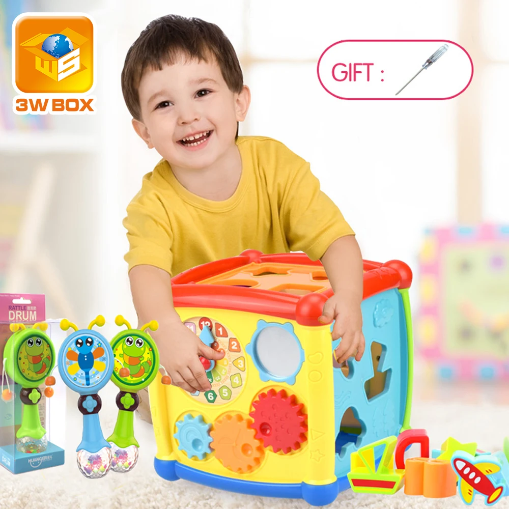 3wbox Многофункциональные Музыкальные Игрушки для малышей детская шкатулка кубик