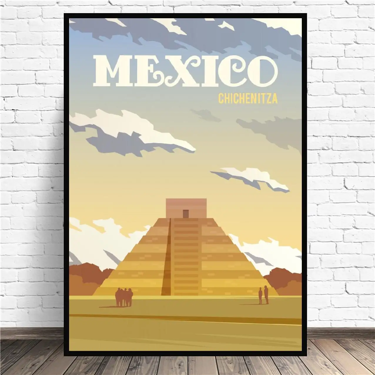 Чичен Мексика Путешествие Холст Картина настенные картины печать на холсте