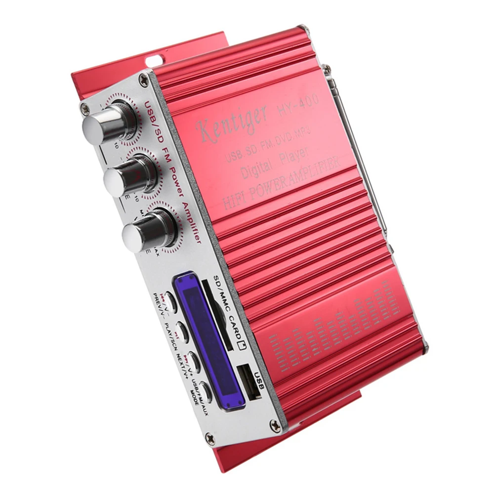 Hy-400 Hi-Fi автомобильный стерео усилитель радио Mp3 динамик с Fm ЖК-дисплеем мощности