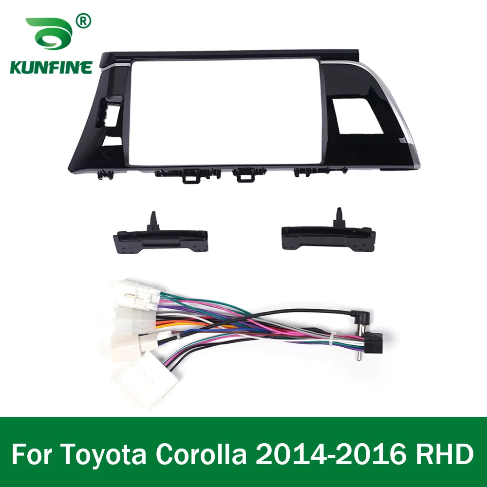 

Car GPS Navigation Stereo For Toyota Corolla 2014-2016 RHD Radio Fascias Panel Frame Fit 2Din 10.1 inch In Dash headunit screen