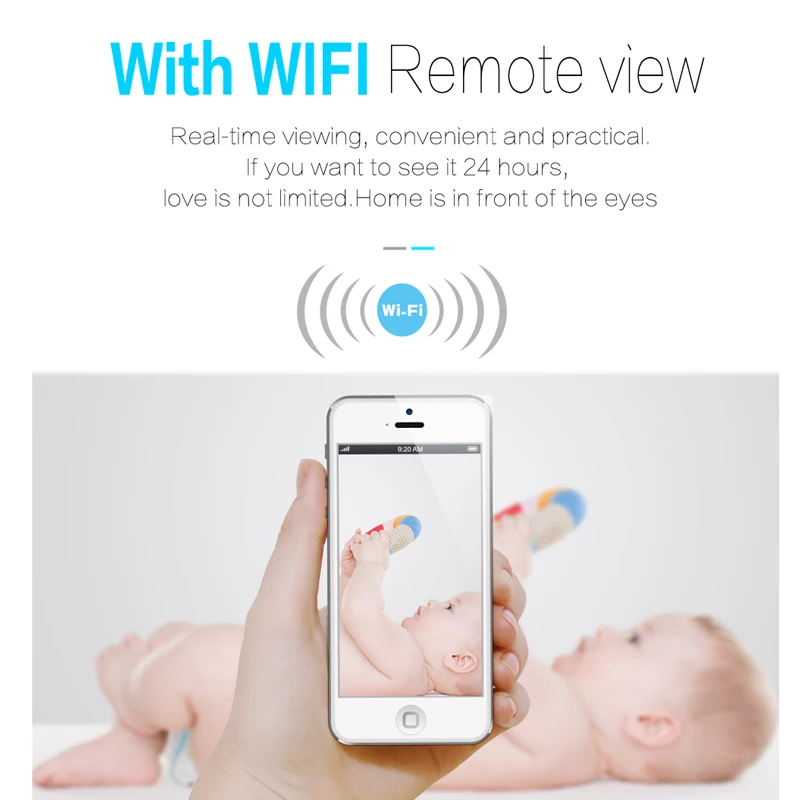 WiFi IP мини камера P2P видео рекордер HD 1080P Портативная Поддержка удаленного