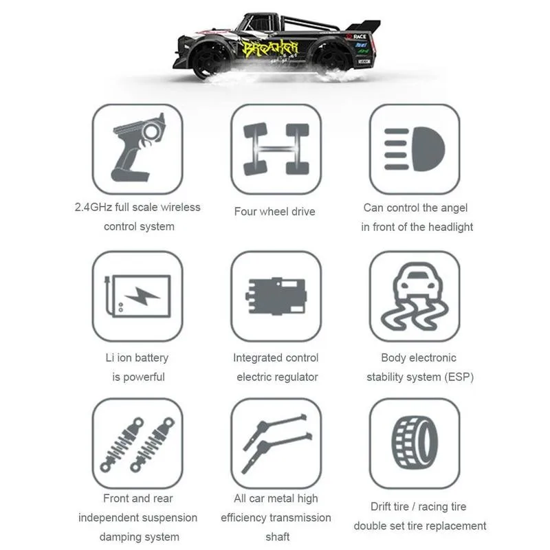 udirc 1601 rtr гоночный автомобиль 112 24g 4wd м