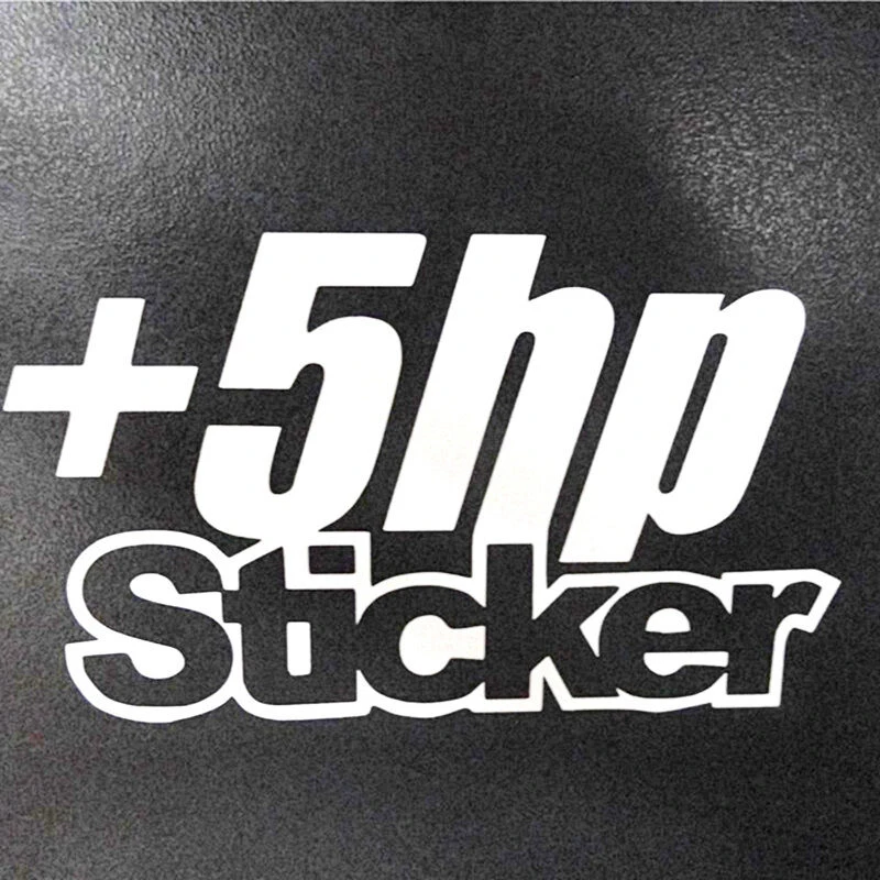 

Plus 5 HP + Vinyl JDM Ute Car 4x4 Decal Sticker Funny Race P Plate Preformance