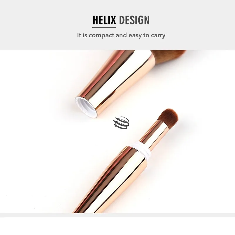 4 in 1 Foundation Makeup Brushes Makeup Tool Eyebrow Eyeliner Powder Concealer Makeup Cosmetics Tools