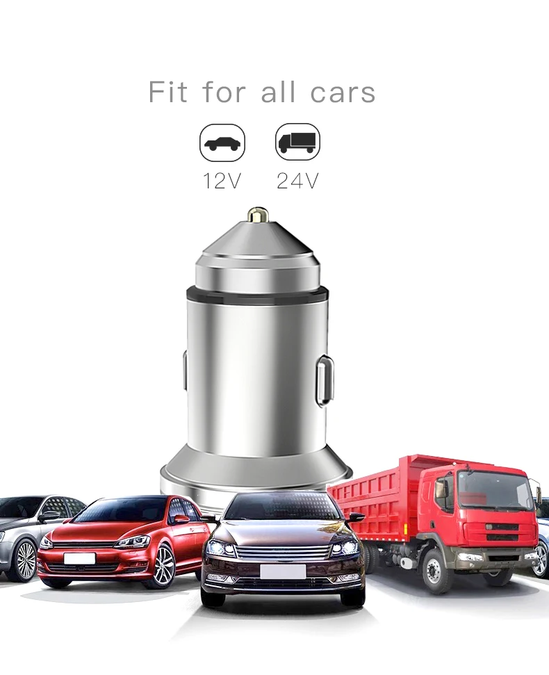 HKHUIBANG USB Car Charger Quick Charger QC 3.0 For iPhone 11 Pro Xiaomi Huawei Samsung Fast Charging Phone Charger