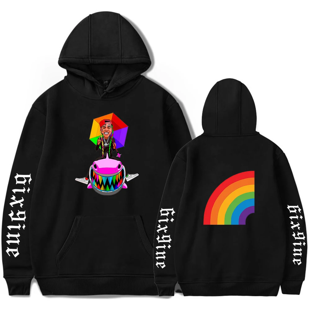 

New Fashion 6IX9INE Hoodies Men Sweatshirts Women Autumn Long sleeve Hooded Casual Harajuku Hip Hop Boys Girls Black Pullovers