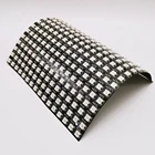 Гибкая матричная панель RGB WS2812B, 16x16 пикселей, матричный экран, светодиодный модуль WS2812B, микросхема WS2812, индивидуально Адресуемая, 5 в постоянного тока